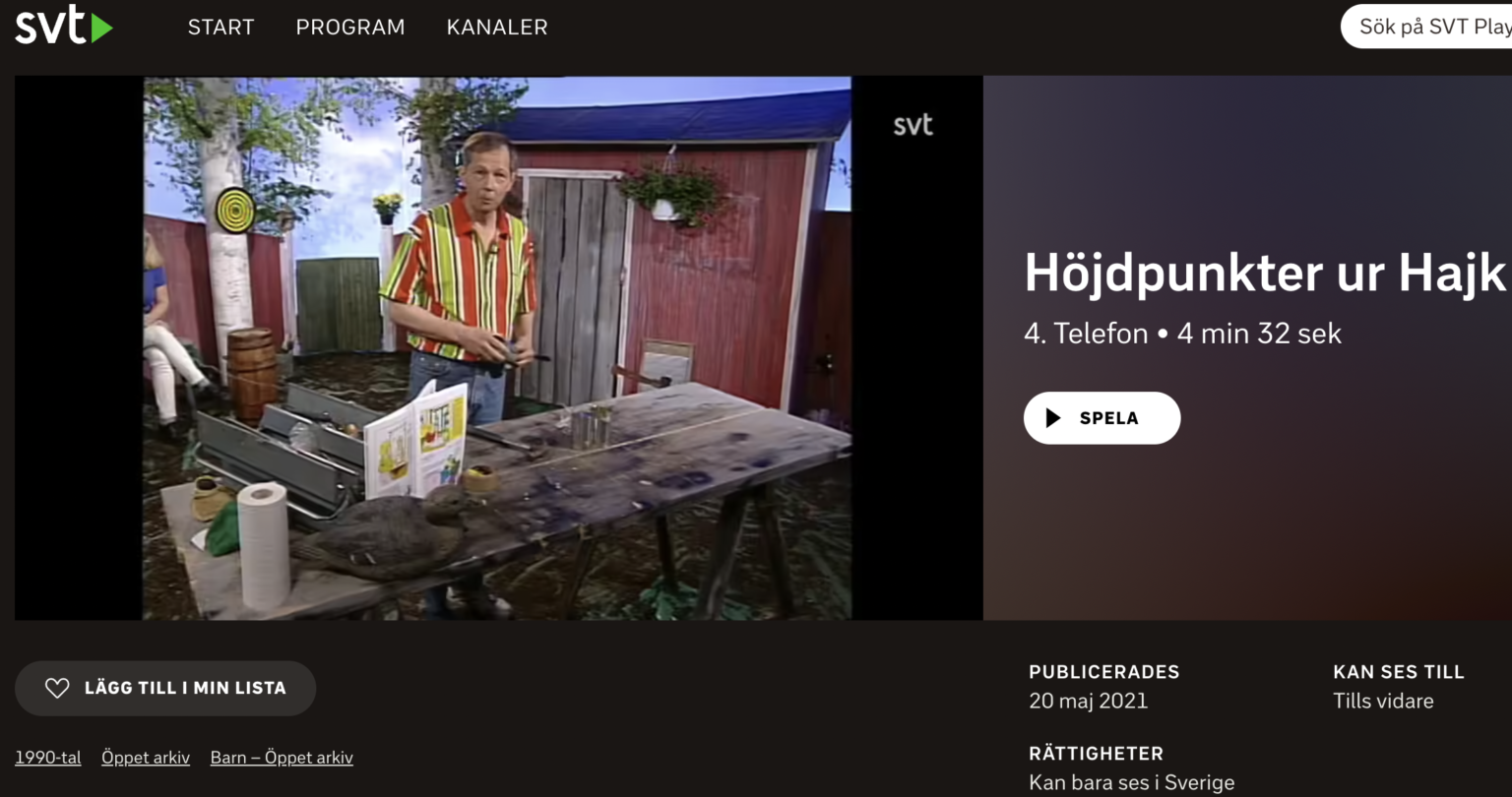 Hajk 1990 Talet Öppet Arkiv SVT